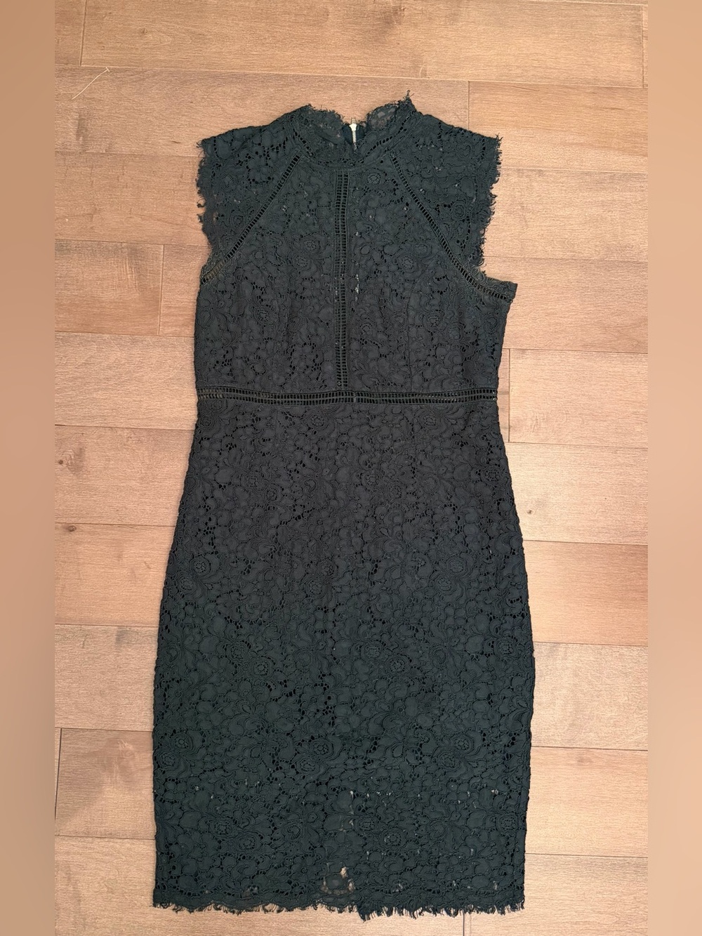 Bardot Black Floral Lace Sheath Dress